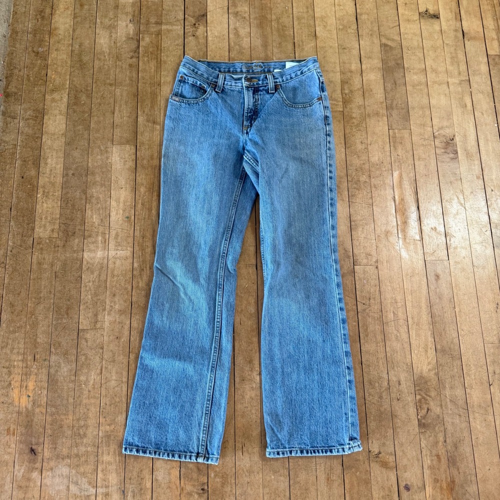 Y2K Cruel Girl Slim Fit Jeans Light Wash Western Denim 3 Short CB61453074